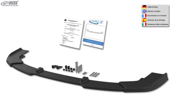 RDX Frontspoilerlippe VARIO-X für MAZDA 3 (BL) 2009-2011 Frontlippe Front Ansatz Vorne Spoilerlippe