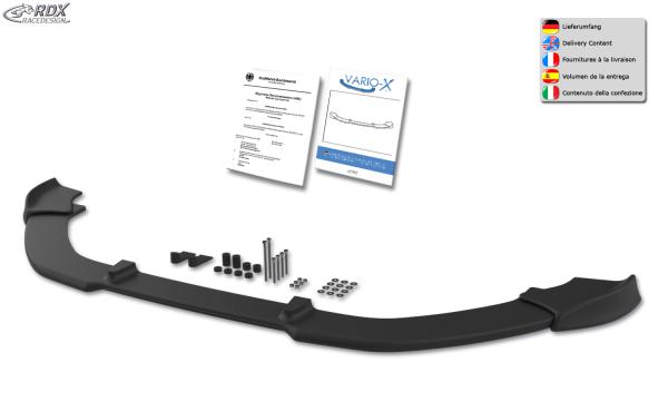 RDX Frontspoilerlippe VARIO-X für VW Passat B7 / 3C R-Line Frontlippe Front Ansatz Vorne Spoilerlippe