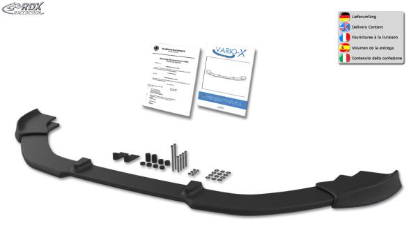 RDX Frontspoilerlippe VARIO-X für PEUGEOT 308 (Typ L) 2013-2017 Frontlippe Front Ansatz Vorne Spoilerlippe