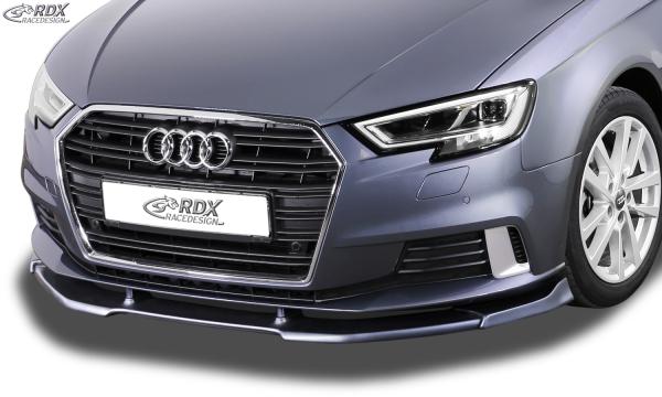 RDX Frontspoilerlippe VARIO-X für AUDI A3 8V, 8VA Sportback, 8VS Limousine (Facelift 2016+) Frontlippe Front Ansatz Vorne Spoilerlippe