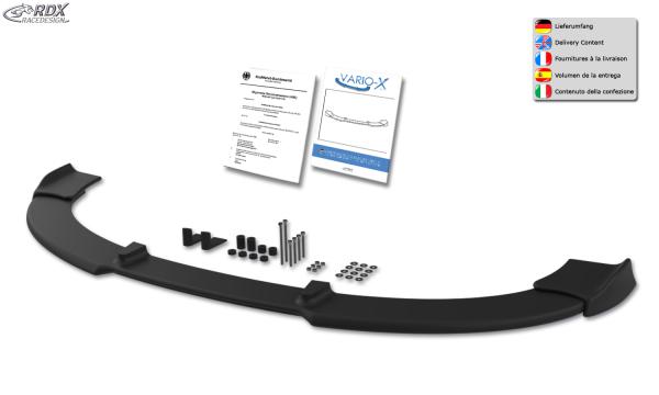 RDX Frontspoilerlippe VARIO-X für OPEL Crossland X Frontlippe Front Ansatz Vorne Spoilerlippe