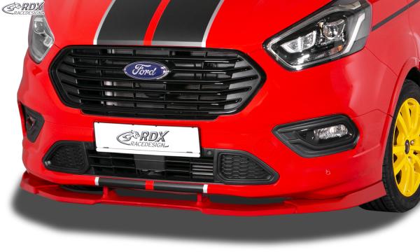 RDX Frontspoilerlippe VARIO-X für FORD Transit Custom / Tourneo Custom ST-Line 2018+ Frontlippe Front Ansatz Vorne Spoilerlippe
