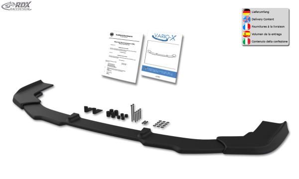 RDX Frontspoilerlippe VARIO-X für HONDA Civic 2017+ Frontlippe Front Ansatz Vorne Spoilerlippe