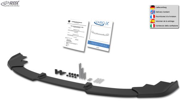 RDX Frontspoilerlippe VARIO-X für HYUNDAI Santa Fe (DM) 2012-2015 Frontlippe Front Ansatz Vorne Spoilerlippe