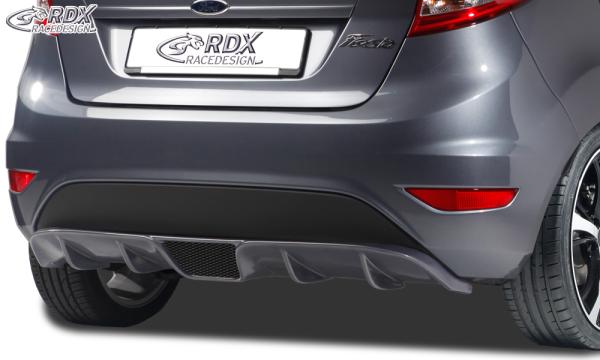 RDX Heckansatz für FORD Fiesta MK7 JA8 JR8 (2008-2012 & Facelift 2012+) Heckeinsatz Heckblende Diffusor