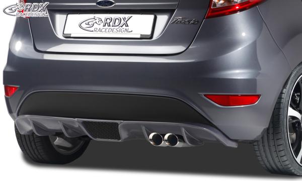 RDX Heckansatz für FORD Fiesta MK7 JA8 JR8 (2008-2012 & Facelift 2012+) Heckeinsatz Heckblende Diffusor