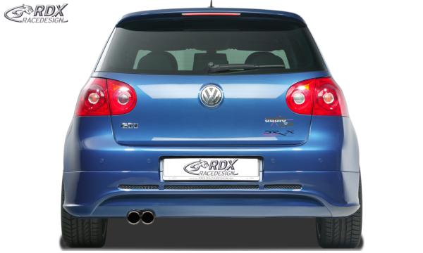 RDX Heckansatz für VW Golf 5 "GTI/R-Five" mit Endrohrausfräsung links Heckschürze Heck