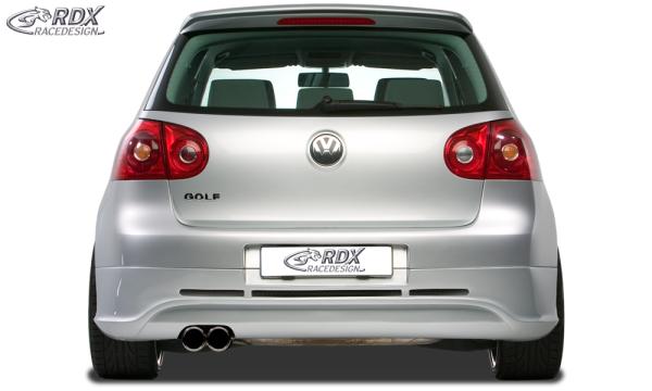 RDX Heckansatz für VW Golf 5 "GTI/R-Five" mit Endrohrausfräsung links Heckschürze Heck