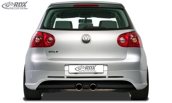 RDX Heckansatz für VW Golf 5 "GTI/R-Five" mit Endrohrausfräsung für R32-Auspuff Heckschürze Heck