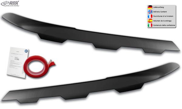 RDX Scheinwerferblenden für VW Passat 3G B8 (2019+) "gezackt" Böser Blick