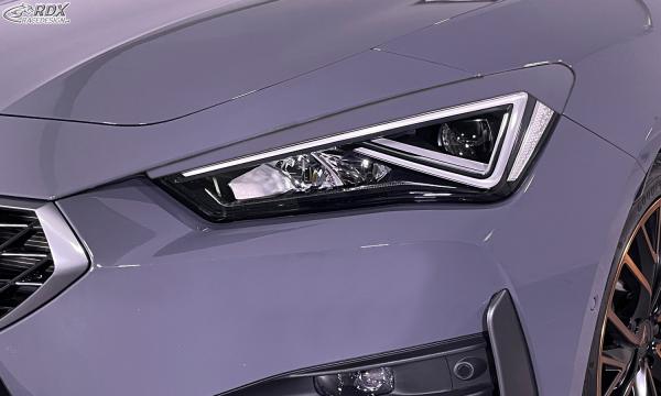 RDX Scheinwerferblenden für SEAT Leon (KL / 2020+) / SEAT Taracco (KN / 2018+) / CUPRA Leon (KL / 2020+) / CUPRA Formentor (KM / 2020+) Böser Blick