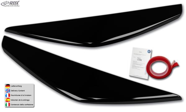 RDX Scheinwerferblenden für FORD Kuga (DM2 | 2016-2020) schwarz glänzend Böser Blick