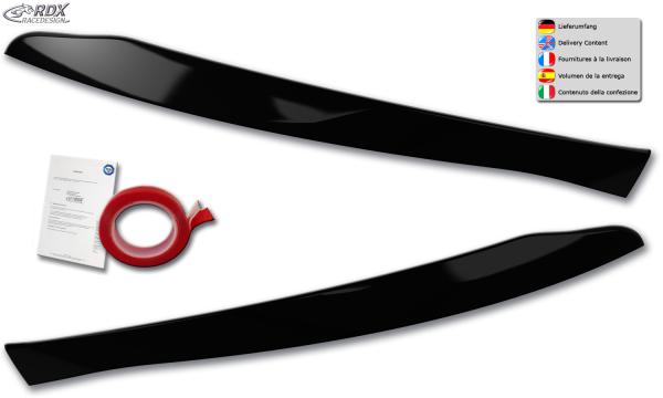 RDX Scheinwerferblenden für MERCEDES GLC X253 & GLC Coupe C253 (204X | 2019-2023) schwarz glänzend Böser Blick