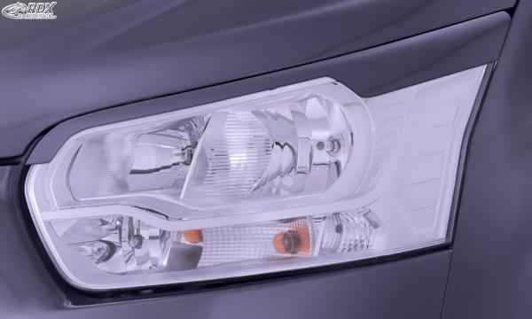 RDX Scheinwerferblenden für FORD Transit (2014-heute) für silberne Halogen-Scheinwerfer Böser Blick