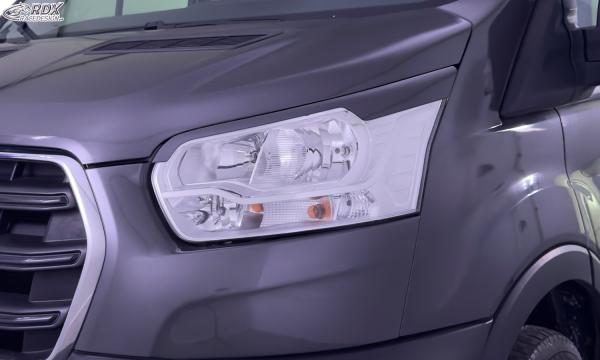 RDX Scheinwerferblenden für FORD Transit (2014-heute) für silberne Halogen-Scheinwerfer Böser Blick