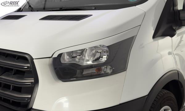 RDX Scheinwerferblenden für FORD Transit (2014-heute) für Xenon- und schwarze Halogen-Scheinwerfer Böser Blick