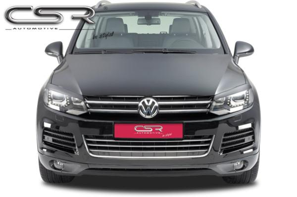 CSR Scheinwerferblenden für VW Touareg II (Typ 7P) SB085-G Glossy schwarz glänzend (keine Lackierung erforderlich)