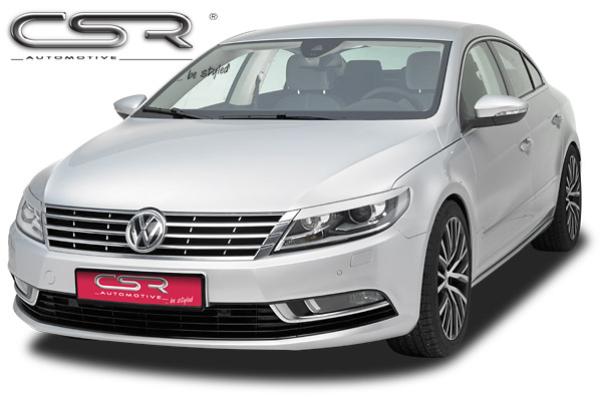 CSR Scheinwerferblenden für VW CC (Typ 35) SB099-L schwarz matt (Lackierung erforderlich)