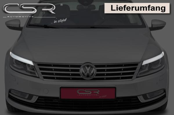 CSR Scheinwerferblenden für VW CC (Typ 35) SB099-L schwarz matt (Lackierung erforderlich)