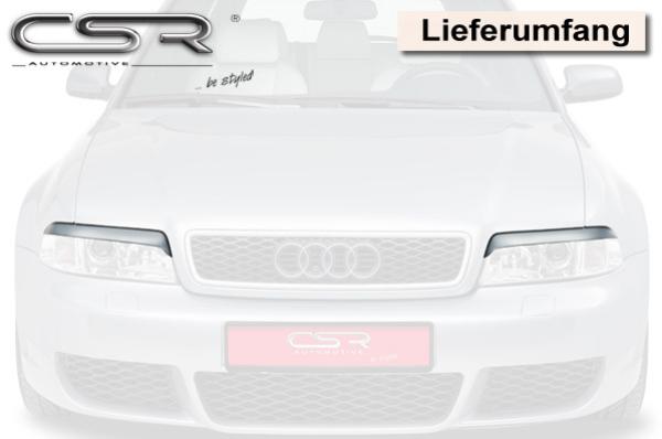 CSR Scheinwerferblenden Carbon Look für Audi A4 B5 SB176-C Carbon Look Hochglanz (keine Lackierung erforderlich)