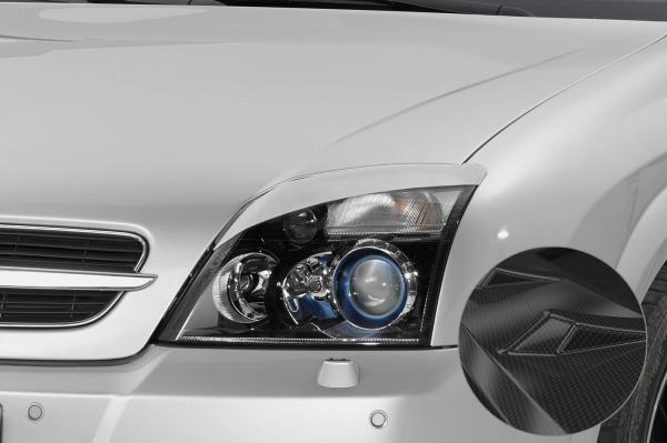 CSR Scheinwerferblenden Carbon Look für Opel Vectra C / Signum SB193-C Carbon Look glänzend (keine Lackierung erforderlich)