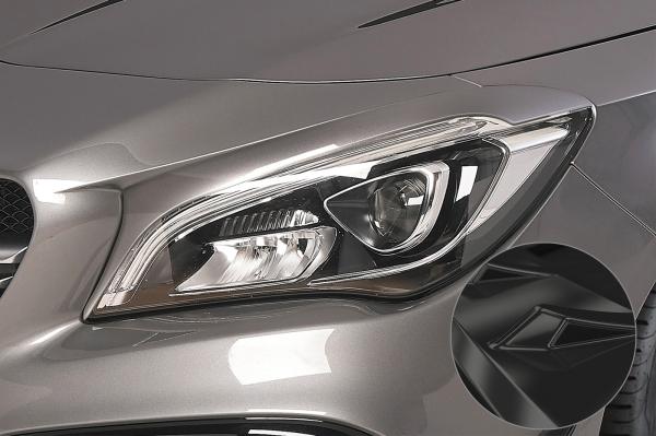 CSR Scheinwerferblenden für Mercedes-Benz CLA X117 / C117 SB283-G Glossy schwarz glänzend (keine Lackierung erforderlich)