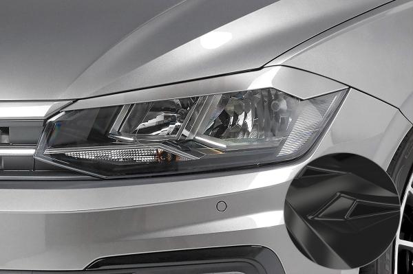 CSR Scheinwerferblenden für VW Polo VI (Typ AW) SB287-G Glossy schwarz Hochglanz (keine Lackierung erforderlich)