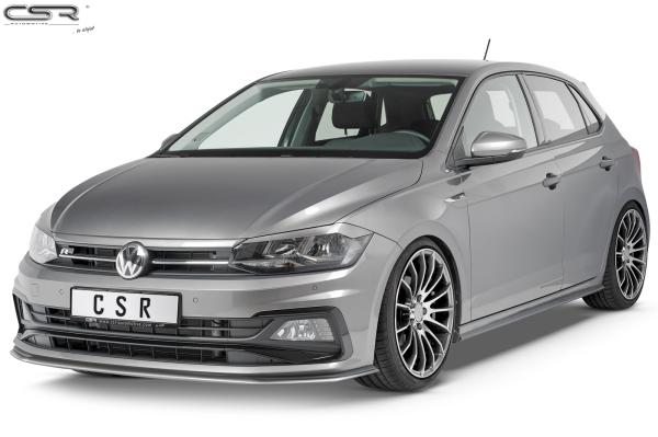 CSR Scheinwerferblenden für VW Polo VI (Typ AW) SB287-L schwarz matt (Lackierung erforderlich)