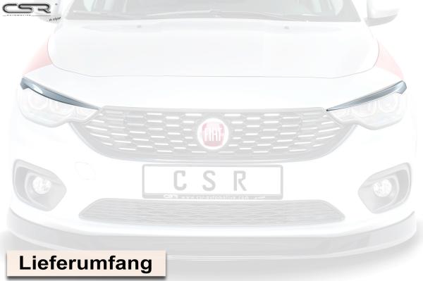 CSR Scheinwerferblenden für Fiat Tipo (Typ 356) SB293-L schwarz matt (Lackierung erforderlich)