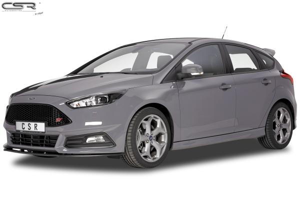 CSR Scheinwerferblenden für Ford Focus MK3 SB294-L schwarz matt (Lackierung erforderlich)
