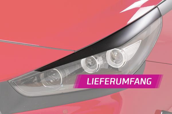 CSR Scheinwerferblenden für Hyundai I30 (PD) SB297-L schwarz matt (Lackierung erforderlich)