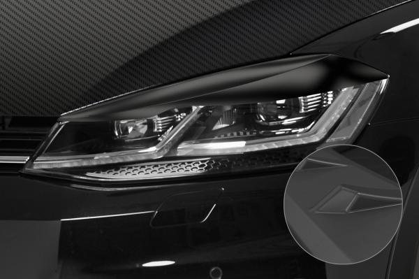 CSR Scheinwerferblenden für VW Golf 7 (Typ AU) SB301-L Lackierung erforderlich (schwarz matt)