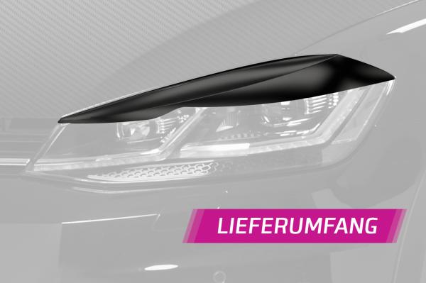 CSR Scheinwerferblenden für VW Golf 7 (Typ AU) SB301-L Lackierung erforderlich (schwarz matt)
