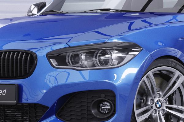 CSR Scheinwerferblenden für BMW 1er F20 / F21 SB306-L schwarz matt (Lackierung erforderlich)