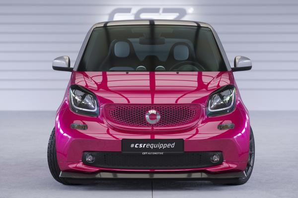 CSR Scheinwerferblenden für Smart fortwo 453 / EQ fortwo SB311-L schwarz matt (Lackierung erforderlich)
