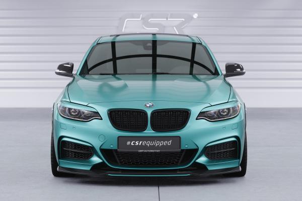 CSR Scheinwerferblenden für BMW 2er F22/F23/F87 SB314-G Glossy schwarz Hochglanz (keine Lackierung erforderlich)