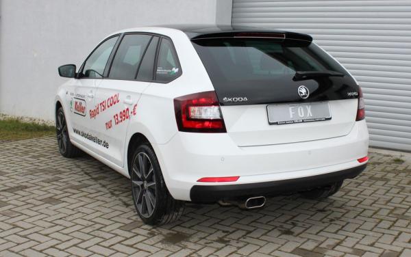 Fox Endschalldämpfer für Skoda Rapid Spaceback – 150x70 mm (Typ 52)