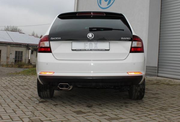 Fox Endschalldämpfer für Skoda Rapid Spaceback – 150x70 mm (Typ 52)