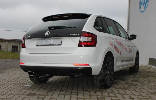 Fox Endschalldämpfer für Skoda Rapid Spaceback – 150x70 mm (Typ 52)