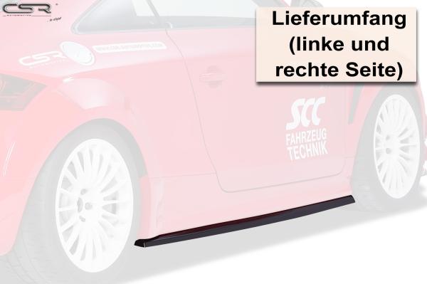 CSR Seitenschweller mit ABE für Audi TT 8J SS438-G Glossy schwarz Hochglanz (keine Lackierung erforderlich)