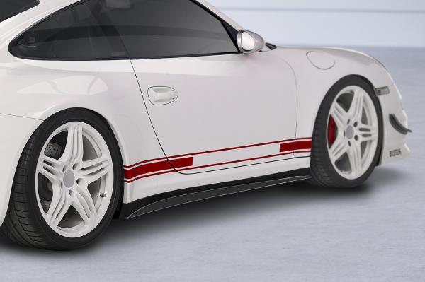 CSR Seitenschweller mit ABE für Porsche 911/997 SS441-M Carbon Look matt strukturiert (keine Lackierung erforderlich)