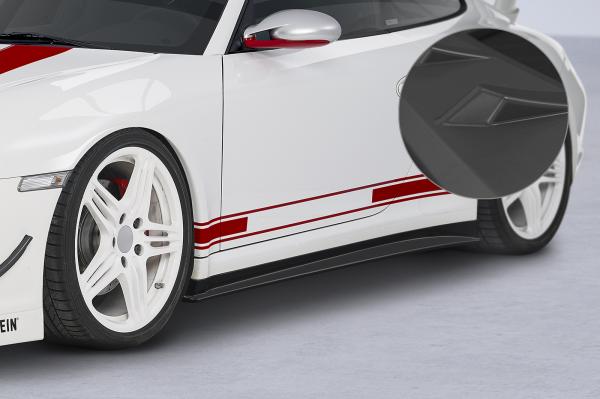 CSR Seitenschweller mit ABE für Porsche 911/997 SS441-L schwarz matt (Lackierung erforderlich)