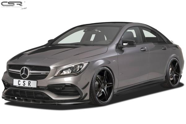 CSR Seitenschweller mit ABE für Mercedes-Benz CLA C117 X117 SS448-S Strukturiert schwarz matt (keine Lackierung erforderlich)