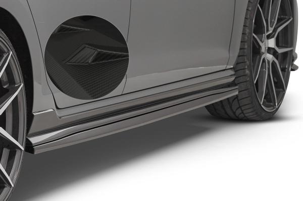 CSR Seitenschweller mit ABE für VW Golf 7 GTI TCR SS457-M Carbon Look matt strukturiert (keine Lackierung erforderlich)