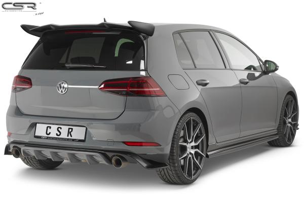 CSR Seitenschweller mit ABE für VW Golf 7 GTI TCR SS457-L Lackierung erforderlich (schwarz matt)