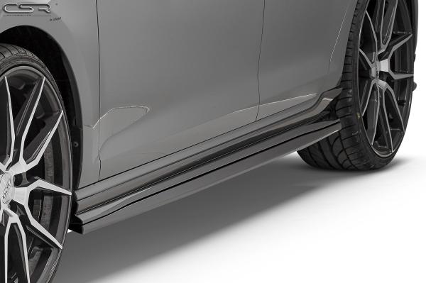 CSR Seitenschweller mit ABE für VW Golf 7 GTI TCR SS457-L Lackierung erforderlich (schwarz matt)