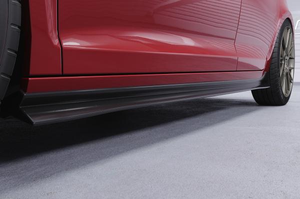 CSR Seitenschweller mit ABE für VW Golf 6 SS460-L schwarz matt (Lackierung erforderlich)