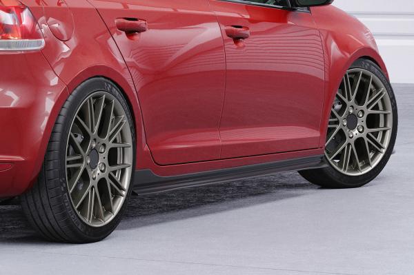 CSR Seitenschweller mit ABE für VW Golf 6 SS460-L schwarz matt (Lackierung erforderlich)