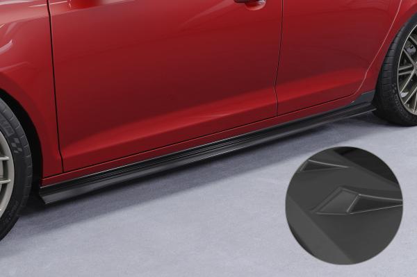 CSR Seitenschweller mit ABE für VW Golf 6 SS460-L schwarz matt (Lackierung erforderlich)