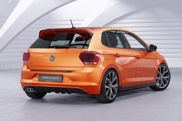 CSR Seitenschweller mit ABE für VW Polo VI 2G Typ AW SS462-C Carbon Look Hochglanz (keine Lackierung erforderlich)